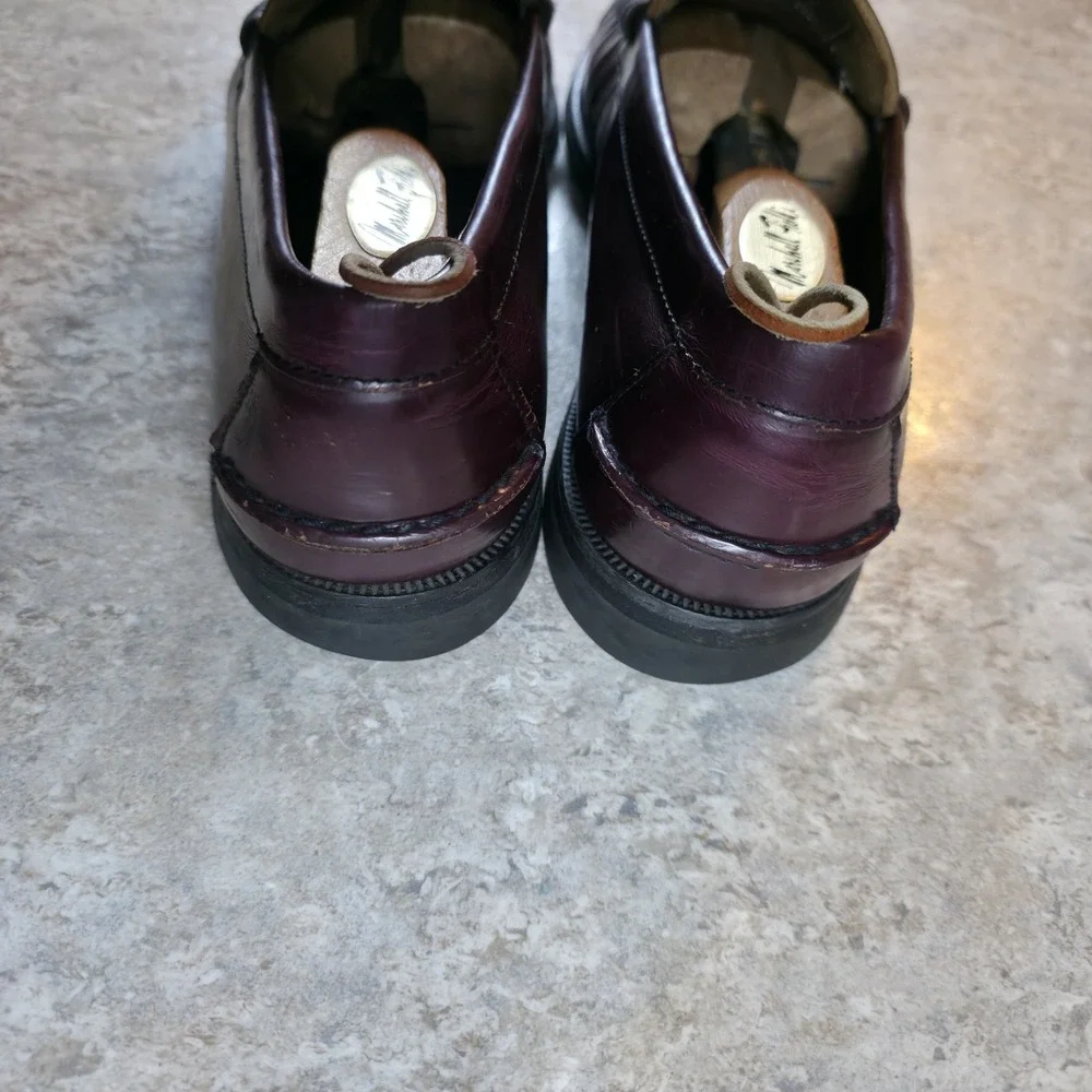 Sebago Classic Penny Loafers Burgundy Leather Handsewn Men's 12 Slip On